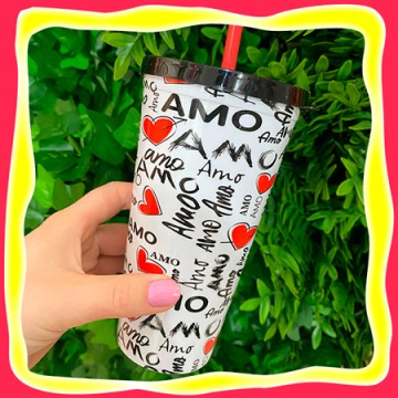 Copo Plástico Apaixonado