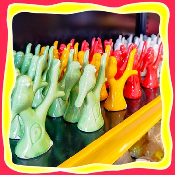 Mini Passarinho Porcelana